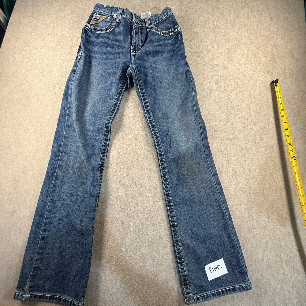 Ariat B4 Relaxed Bootcut Jeans Boys 14 Medium Wash Denim Western P1042
